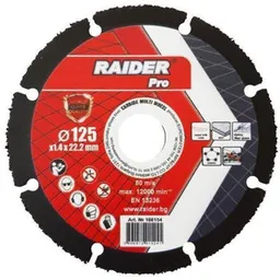 Disc de tăiere Raider 160154 диск отрезной многофункциональный CARBIDE 125x22,2мм