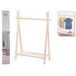 Cuier pentru haine Promstore 49680 cu suport pe picioare transversal 80x30x100cm Kids, lemn