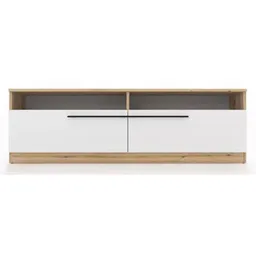 Comodă TV Fabrik Home Barcas дуб эвок\белый глянец