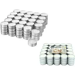 Lumânare Promstore 45354 Zniczplast Свечи чайные Decor 100шт D3.8x1.3cm, 4часа