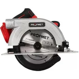 Fierăstrău Profmet 857139 circular 18V, d-180mm, (fara acum.) adancimea 55mm, 5000 rot/min,