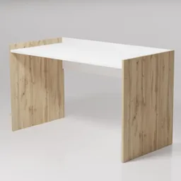 Masă de birou Smartex (10603) Tab 120cm Alb+Stejar inchis