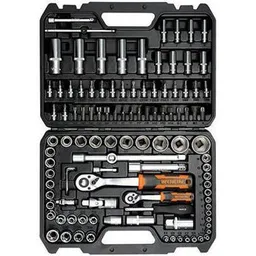 Set de unelte de mână Wokin Set de 108 de chei tubulare de 1/4 & 1/2 Cr-V (156610)