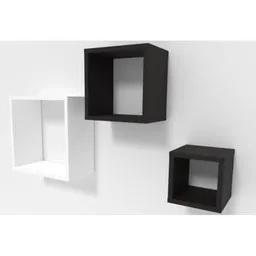 Raft decorativ Smartex (14002) RD12 Alb+Negru