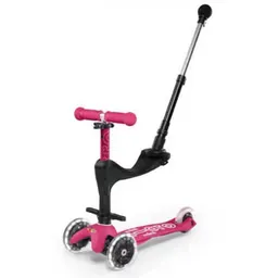 Trotinetă Micro MMD146 Mini 3in1 Deluxe Plus LED Pink