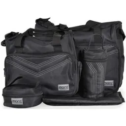 Geantă pentru mama Moni Stella Black Set