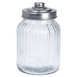 Container alimentare Excellent Houseware 46865 рельеф 1.1l, 18cm, крышка металлическая