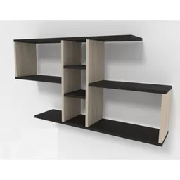 Raft decorativ Smartex (13804) RD10 Negru+stejar inchis