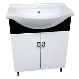 Dulap pentru lavoar Aquaplus Modern Black 65 cu lavoar 7065