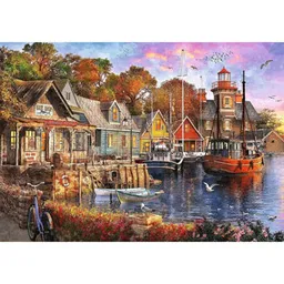Puzzle Trefl R25K /55 (10796) 1000 Tea Time: Portul de pe litoral