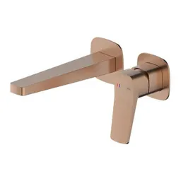 Baterie lavoar kfa armatura Malaga montat pe perete, PVD auriu roz (124003)
