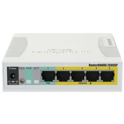 MikroTik RB260GS with Switch and indoor case (CSS106-5G-1S)