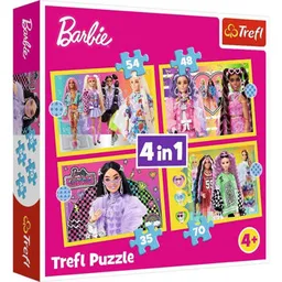 Puzzle Trefl R25E /11 (34626) 4  în 1 Barbie