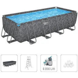 Piscină cu cadru Bestway 561KABW Rectangular APX 365 549x274x132cm, 16477L, carcas metal