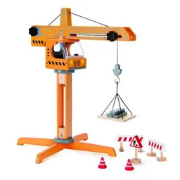 Mașină Hape E3011 Macara din lemn cu accesorii