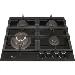 Plită încorporabilă pe gaz Tornado TR4033 Sticlă călită / Inox
