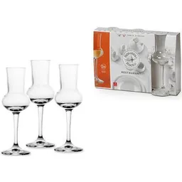 Veselă pentru băuturi Bormioli Rocco 32329 для граппы Restaurant 3шт, 80ml
