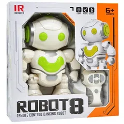 Jucărie cu telecomandă New World J608-2 Robot dansator Robot 8 cu lumina si sunet, сг е/с, 602021