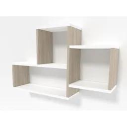 Raft decorativ Smartex (13103) RD3 Alb+Stejar deschis