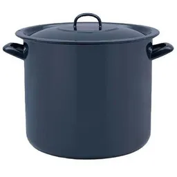 Cratiță profesională Metalac 54160 emailată 28cm, 15l, capac din metal, albastru inchis