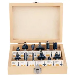Set de tubulare, bite, duze Hoteche 610111 Set de 12 freze pentru lemn Ø6mm
