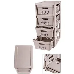 Comodă Бытпласт 45532 Комод Econova Deluxe 4 ящика 30Х38.5Х69cm