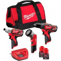 Set de scule electrice Milwaukee 4933441225 M12BPP3A-202B