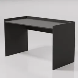 Masă de birou Smartex (10705) Tab 130cm Negru