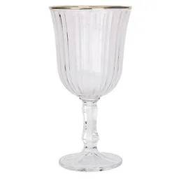 Veselă pentru băuturi Promstore 52454 Pocal pentru vin Golden Rim 240ml