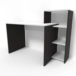 Masă de birou Smartex (10955) M2 110cm Alb+Negru