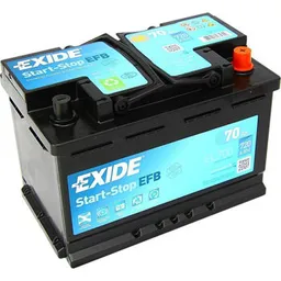 Acumulator auto Exide START-STOP EFB 12V 70Ah 760EN 278x175x190 -/+ (EL700)
