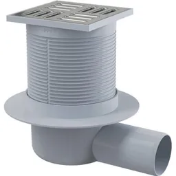Trap de duș Alcaplast APV1 105x105 /50мм Боковой нержавеющая сталь