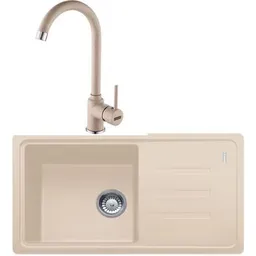 Chiuvetă bucătărie cu bateria Franke 114.0633.746 BSG 611-78 S + Pola 1.0 Avena