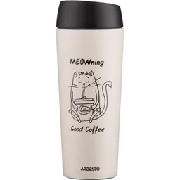 Cană termos Ardesto AR2645WC Coffee Time Meowning 450ml