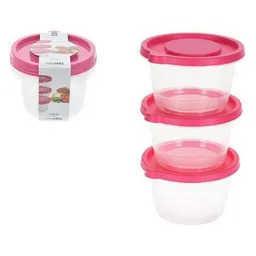 Container alimentare Excellent Houseware 46971 Набор емкостей хранение/заморозка/МВП 3шт 1.23l, красный