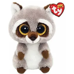 Jucărie de pluș TY TY36375 OAKIE gray raccoon 15 cm