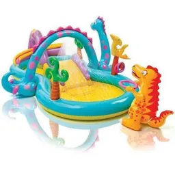 Piscină gonflabilă Intex 57135 teren de joaca gonflabil DINO 302x229x112cm, 2+