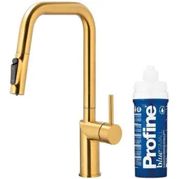 Bateria bucătărie kfa armatura Duero Pure Style cu filtru Profine blue small еxtractibil negru