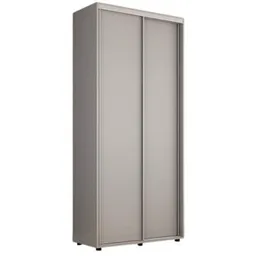 Dulap Mobildor-Lux Compact uși glisante PAL (130x45x210H cm) Grey