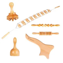 Dispozitiv de masaj mecanic miscellaneous 9048 Set accesorii masaj din lemn IN25273 Teriva Set
