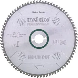 Disc de tăiere Metabo 628083000 Pânză de fierăstrău circular Multi CUT universal HW/CT 216x30, 60 FZ