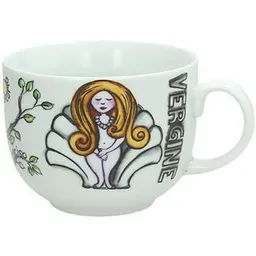 Cană Tognana 49753 Чашка для завтрака 400ml Zodiac Дева