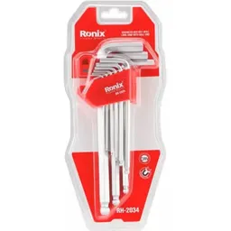 Set de unelte de mână Ronix RH-2034 ключи шестигранные 1,5-10mm длинные с шарик. 9шт
