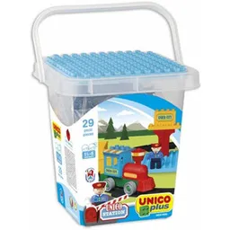 Set de construcție Androni 8509-0000 UnicoPlus в ведерке ПАРОВОЗИК