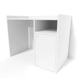 Masă de birou Smartex (10901) Tab Classic 100cm Alb