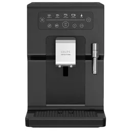 Espressor automat KRUPS Intuition EA870810, 15 bari, indicatori luminosi, tehnologie Quattro Force, 3 pre-setari intensitate, functie spumare lapte, functie memorare favorite, negru