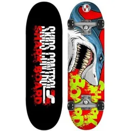 Skateboard Stamp JS102310 Skateboard Shark Skids Control 28"x8, 46399