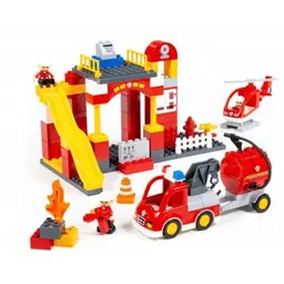 Set de construcție Полесье 77509 constructor Pompieri 81 elem B
