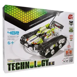 Set de construcție New World DG-31A Constructor Tank Technology cu T/C, 5în1, 2 funcții, 402 el., 752014