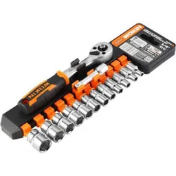 Wokin Set de 12 chei tubulare de 3/8 cu maner cu clichet Cr-V